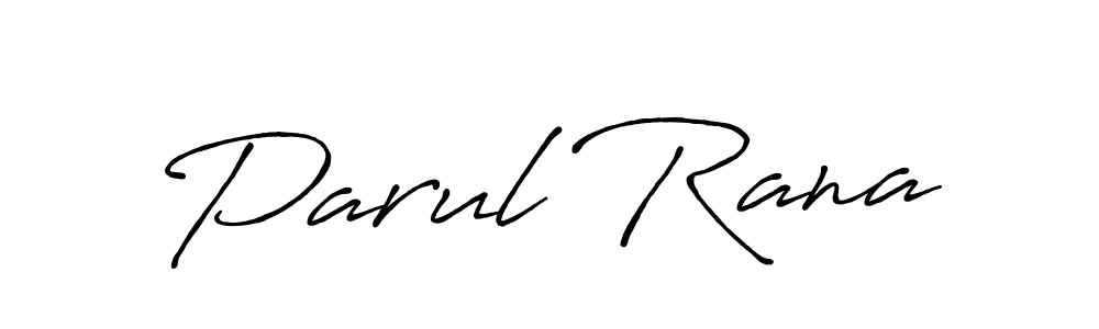 Also You can easily find your signature by using the search form. We will create Parul Rana name handwritten signature images for you free of cost using Antro_Vectra_Bolder sign style. Parul Rana signature style 7 images and pictures png