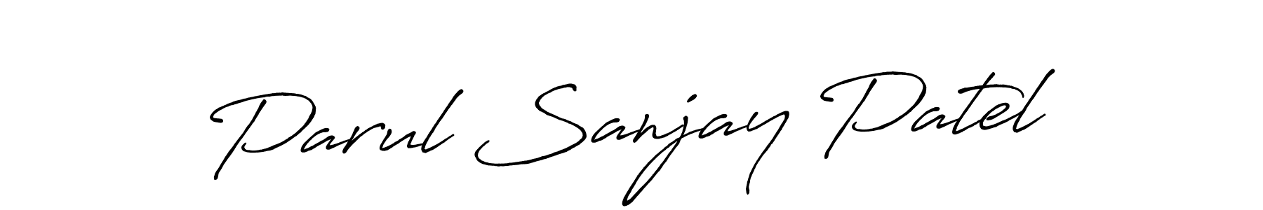 It looks lik you need a new signature style for name Parul Sanjay Patel. Design unique handwritten (Antro_Vectra_Bolder) signature with our free signature maker in just a few clicks. Parul Sanjay Patel signature style 7 images and pictures png