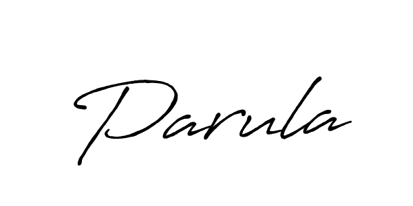 Design your own signature with our free online signature maker. With this signature software, you can create a handwritten (Antro_Vectra_Bolder) signature for name Parula. Parula signature style 7 images and pictures png