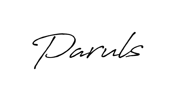 How to make Paruls name signature. Use Antro_Vectra_Bolder style for creating short signs online. This is the latest handwritten sign. Paruls signature style 7 images and pictures png