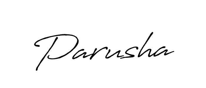 Similarly Antro_Vectra_Bolder is the best handwritten signature design. Signature creator online .You can use it as an online autograph creator for name Parusha. Parusha signature style 7 images and pictures png