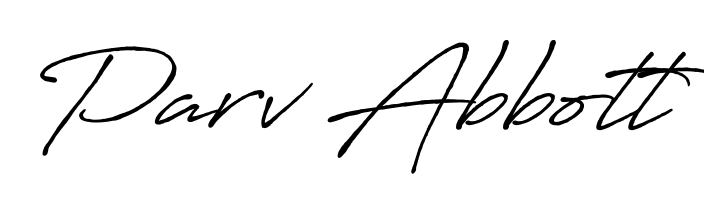 Best and Professional Signature Style for Parv Abbott. Antro_Vectra_Bolder Best Signature Style Collection. Parv Abbott signature style 7 images and pictures png
