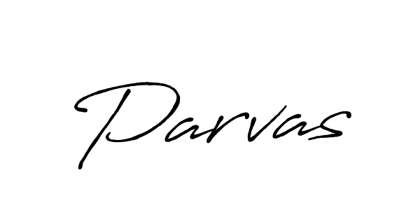 Create a beautiful signature design for name Parvas. With this signature (Antro_Vectra_Bolder) fonts, you can make a handwritten signature for free. Parvas signature style 7 images and pictures png