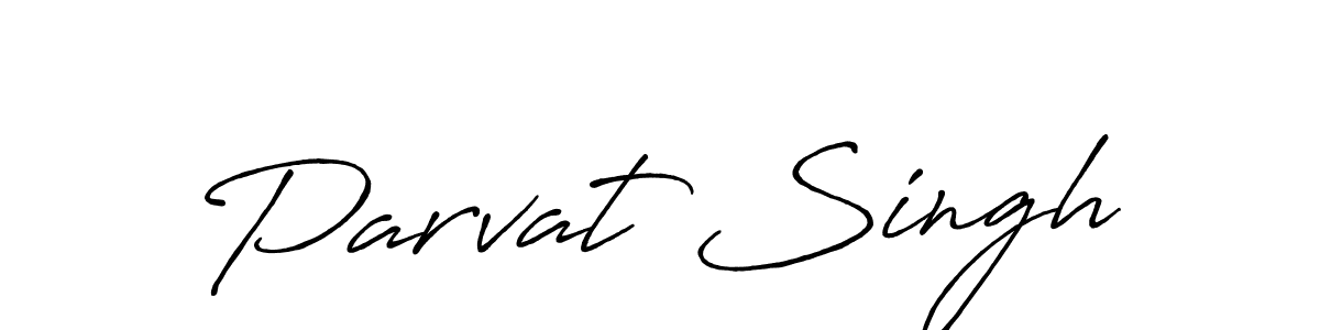 Design your own signature with our free online signature maker. With this signature software, you can create a handwritten (Antro_Vectra_Bolder) signature for name Parvat Singh. Parvat Singh signature style 7 images and pictures png