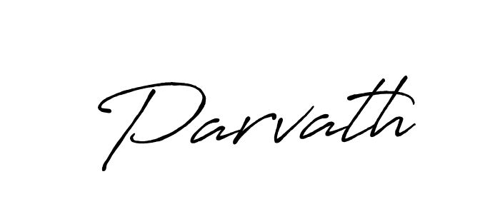 How to make Parvath signature? Antro_Vectra_Bolder is a professional autograph style. Create handwritten signature for Parvath name. Parvath signature style 7 images and pictures png