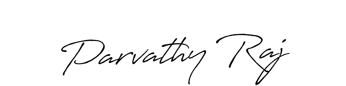 Antro_Vectra_Bolder is a professional signature style that is perfect for those who want to add a touch of class to their signature. It is also a great choice for those who want to make their signature more unique. Get Parvathy Raj name to fancy signature for free. Parvathy Raj signature style 7 images and pictures png