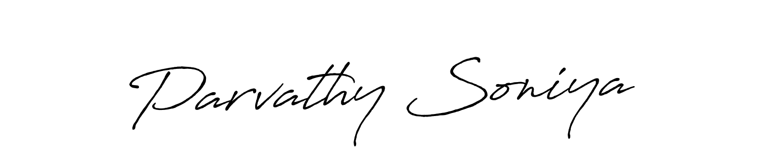 This is the best signature style for the Parvathy Soniya name. Also you like these signature font (Antro_Vectra_Bolder). Mix name signature. Parvathy Soniya signature style 7 images and pictures png