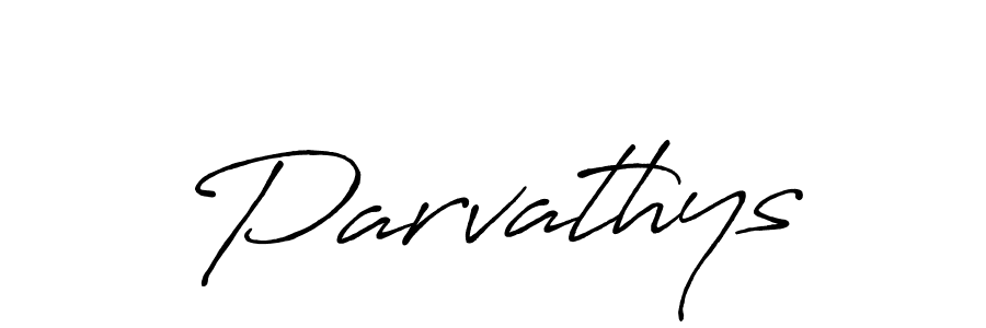 Once you've used our free online signature maker to create your best signature Antro_Vectra_Bolder style, it's time to enjoy all of the benefits that Parvathys name signing documents. Parvathys signature style 7 images and pictures png