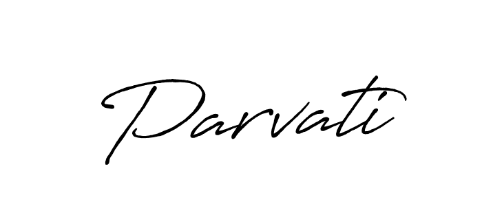 How to make Parvati signature? Antro_Vectra_Bolder is a professional autograph style. Create handwritten signature for Parvati name. Parvati signature style 7 images and pictures png