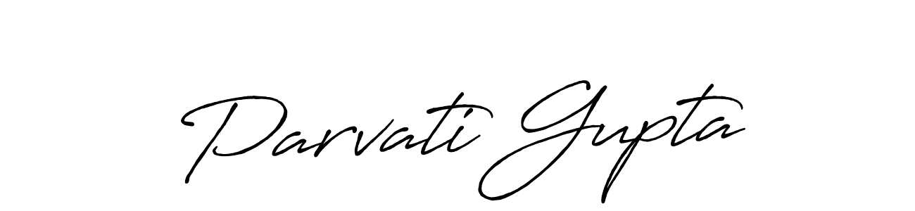 Antro_Vectra_Bolder is a professional signature style that is perfect for those who want to add a touch of class to their signature. It is also a great choice for those who want to make their signature more unique. Get Parvati Gupta name to fancy signature for free. Parvati Gupta signature style 7 images and pictures png
