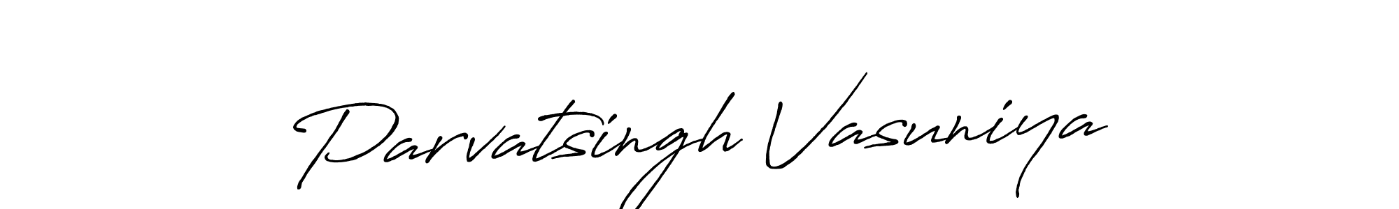 Also You can easily find your signature by using the search form. We will create Parvatsingh Vasuniya name handwritten signature images for you free of cost using Antro_Vectra_Bolder sign style. Parvatsingh Vasuniya signature style 7 images and pictures png