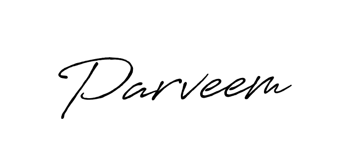 Design your own signature with our free online signature maker. With this signature software, you can create a handwritten (Antro_Vectra_Bolder) signature for name Parveem. Parveem signature style 7 images and pictures png