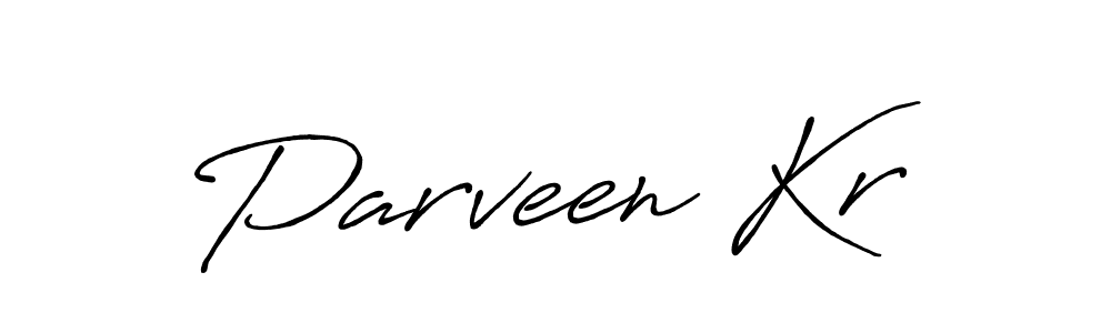 Create a beautiful signature design for name Parveen Kr. With this signature (Antro_Vectra_Bolder) fonts, you can make a handwritten signature for free. Parveen Kr signature style 7 images and pictures png