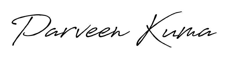 Create your official email sign-off with Parveen Kuma name in Antro_Vectra_Bolder style. Crisp, clean, and perfectly legible across all screens. Parveen Kuma signature style 7 images and pictures png