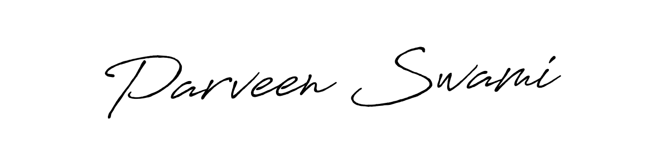Use a signature maker to create a handwritten signature online. With this signature software, you can design (Antro_Vectra_Bolder) your own signature for name Parveen Swami. Parveen Swami signature style 7 images and pictures png