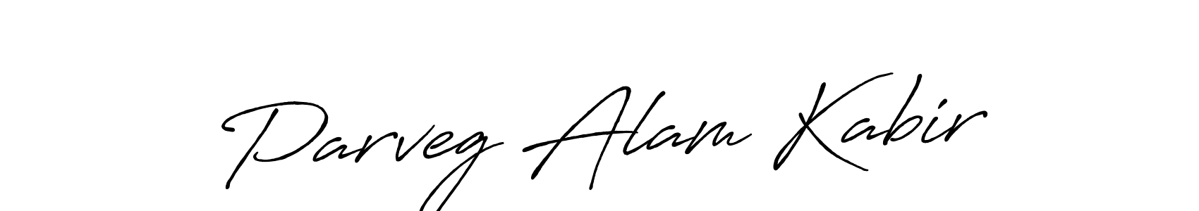 Make a beautiful signature design for name Parveg Alam Kabir. With this signature (Antro_Vectra_Bolder) style, you can create a handwritten signature for free. Parveg Alam Kabir signature style 7 images and pictures png