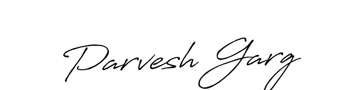 How to Draw Parvesh Garg signature style? Antro_Vectra_Bolder is a latest design signature styles for name Parvesh Garg. Parvesh Garg signature style 7 images and pictures png