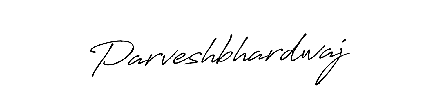 Create a beautiful signature design for name Parveshbhardwaj. With this signature (Antro_Vectra_Bolder) fonts, you can make a handwritten signature for free. Parveshbhardwaj signature style 7 images and pictures png