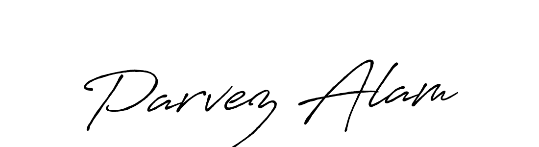 Also we have Parvez Alam name is the best signature style. Create professional handwritten signature collection using Antro_Vectra_Bolder autograph style. Parvez Alam signature style 7 images and pictures png