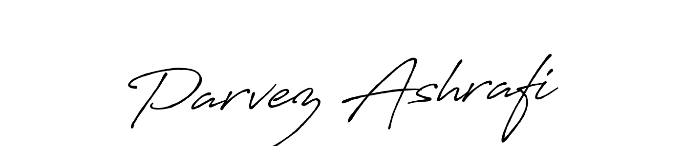 Similarly Antro_Vectra_Bolder is the best handwritten signature design. Signature creator online .You can use it as an online autograph creator for name Parvez Ashrafi. Parvez Ashrafi signature style 7 images and pictures png