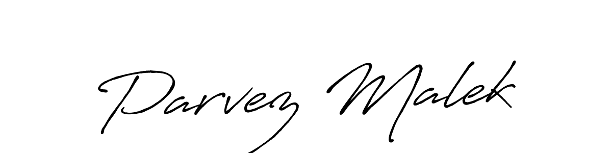 Make a beautiful signature design for name Parvez Malek. Use this online signature maker to create a handwritten signature for free. Parvez Malek signature style 7 images and pictures png