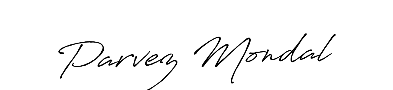 if you are searching for the best signature style for your name Parvez Mondal. so please give up your signature search. here we have designed multiple signature styles  using Antro_Vectra_Bolder. Parvez Mondal signature style 7 images and pictures png