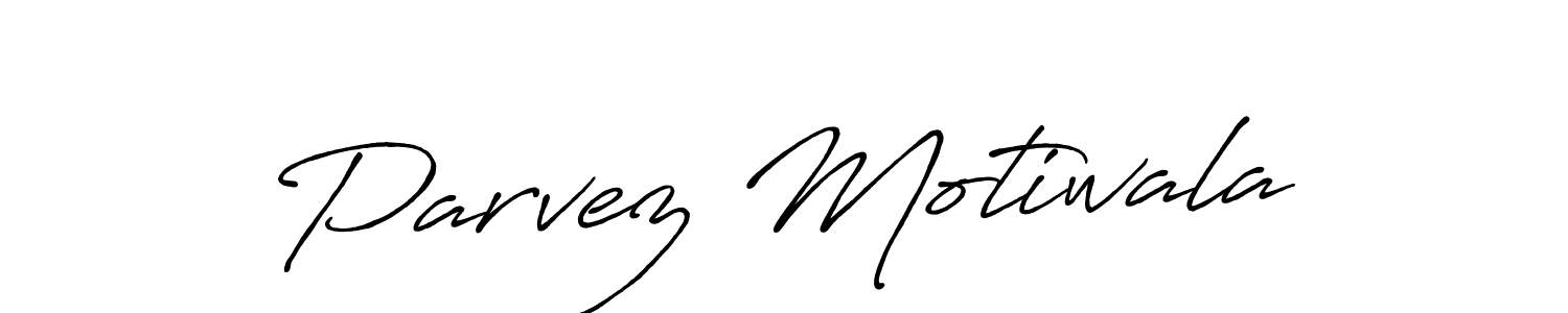 if you are searching for the best signature style for your name Parvez Motiwala. so please give up your signature search. here we have designed multiple signature styles  using Antro_Vectra_Bolder. Parvez Motiwala signature style 7 images and pictures png