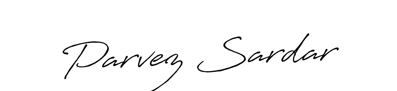 Also we have Parvez Sardar name is the best signature style. Create professional handwritten signature collection using Antro_Vectra_Bolder autograph style. Parvez Sardar signature style 7 images and pictures png