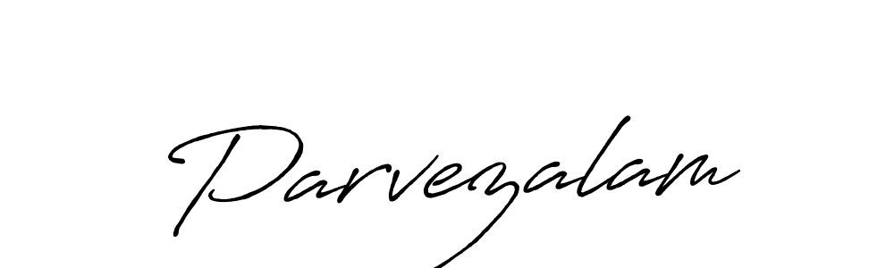 Parvezalam stylish signature style. Best Handwritten Sign (Antro_Vectra_Bolder) for my name. Handwritten Signature Collection Ideas for my name Parvezalam. Parvezalam signature style 7 images and pictures png