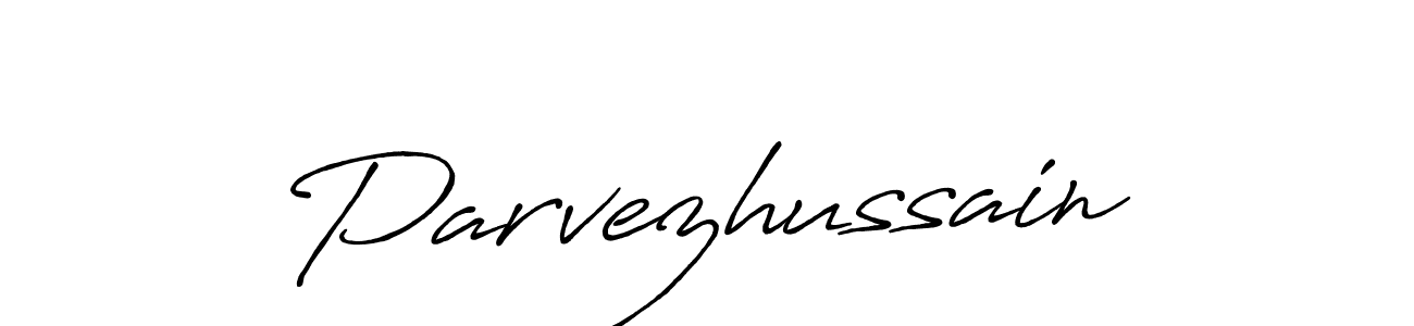 Use a signature maker to create a handwritten signature online. With this signature software, you can design (Antro_Vectra_Bolder) your own signature for name Parvezhussain. Parvezhussain signature style 7 images and pictures png