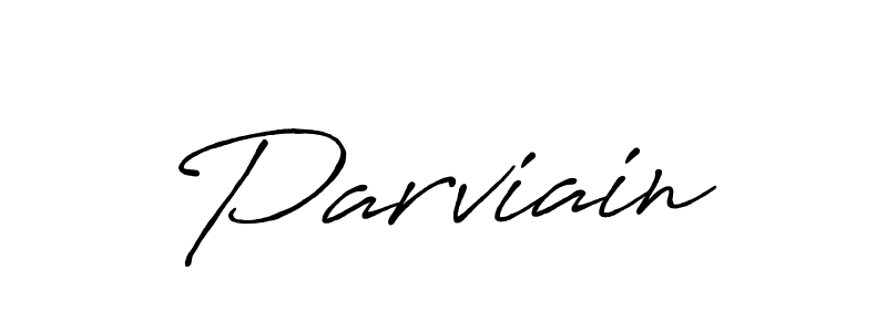 Use a signature maker to create a handwritten signature online. With this signature software, you can design (Antro_Vectra_Bolder) your own signature for name Parviain. Parviain signature style 7 images and pictures png