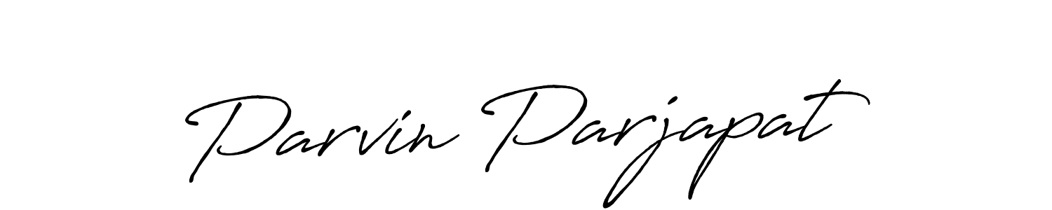 Once you've used our free online signature maker to create your best signature Antro_Vectra_Bolder style, it's time to enjoy all of the benefits that Parvin Parjapat name signing documents. Parvin Parjapat signature style 7 images and pictures png