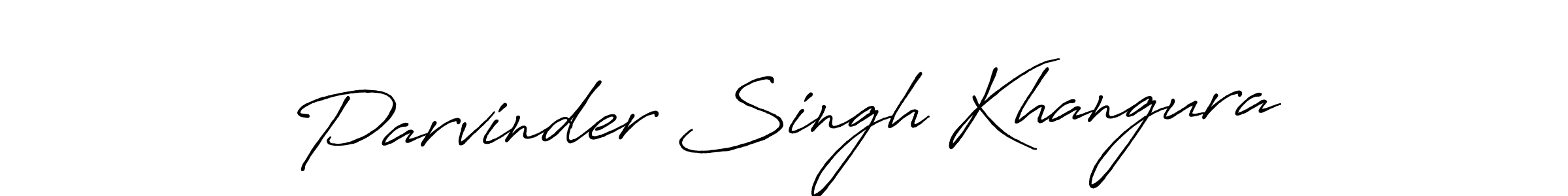 Also we have Parvinder Singh Khangura name is the best signature style. Create professional handwritten signature collection using Antro_Vectra_Bolder autograph style. Parvinder Singh Khangura signature style 7 images and pictures png