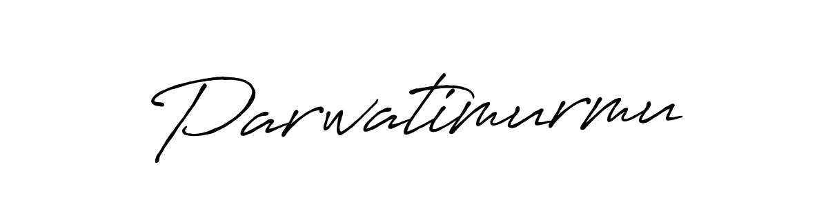 Create a beautiful signature design for name Parwatimurmu. With this signature (Antro_Vectra_Bolder) fonts, you can make a handwritten signature for free. Parwatimurmu signature style 7 images and pictures png