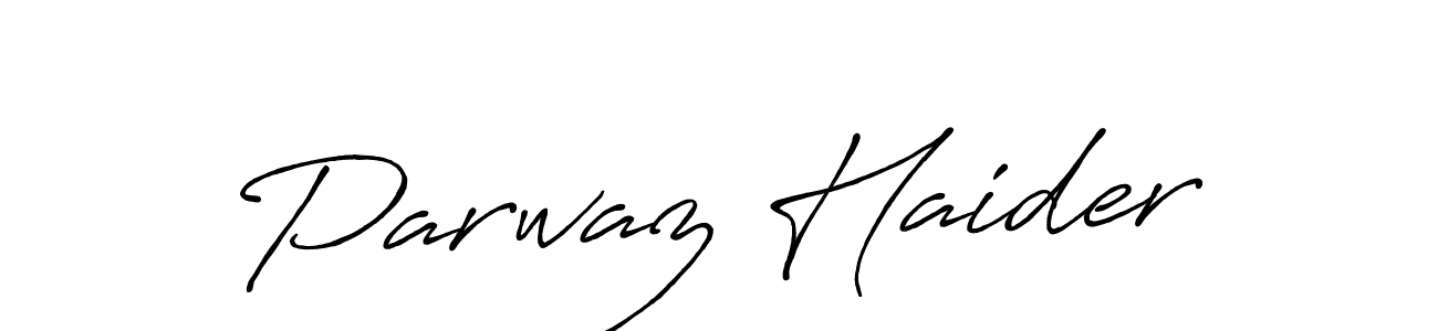 Also we have Parwaz Haider name is the best signature style. Create professional handwritten signature collection using Antro_Vectra_Bolder autograph style. Parwaz Haider signature style 7 images and pictures png