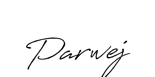 if you are searching for the best signature style for your name Parwej. so please give up your signature search. here we have designed multiple signature styles  using Antro_Vectra_Bolder. Parwej signature style 7 images and pictures png