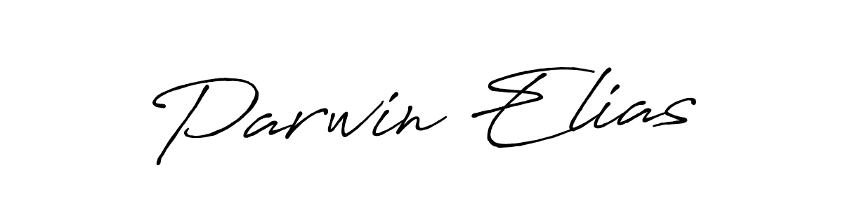 Create a beautiful signature design for name Parwin Elias. With this signature (Antro_Vectra_Bolder) fonts, you can make a handwritten signature for free. Parwin Elias signature style 7 images and pictures png