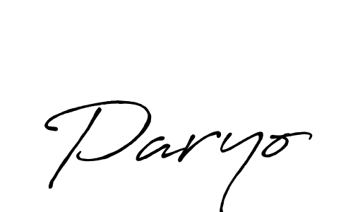 Create a beautiful signature design for name Paryo. With this signature (Antro_Vectra_Bolder) fonts, you can make a handwritten signature for free. Paryo signature style 7 images and pictures png