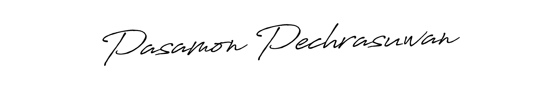 Make a beautiful signature design for name Pasamon Pechrasuwan. Use this online signature maker to create a handwritten signature for free. Pasamon Pechrasuwan signature style 7 images and pictures png