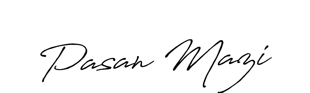 The best way (Antro_Vectra_Bolder) to make a short signature is to pick only two or three words in your name. The name Pasan Mazi include a total of six letters. For converting this name. Pasan Mazi signature style 7 images and pictures png