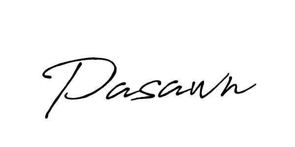 Use a signature maker to create a handwritten signature online. With this signature software, you can design (Antro_Vectra_Bolder) your own signature for name Pasawn. Pasawn signature style 7 images and pictures png