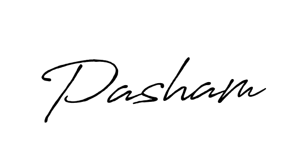 Use a signature maker to create a handwritten signature online. With this signature software, you can design (Antro_Vectra_Bolder) your own signature for name Pasham. Pasham signature style 7 images and pictures png