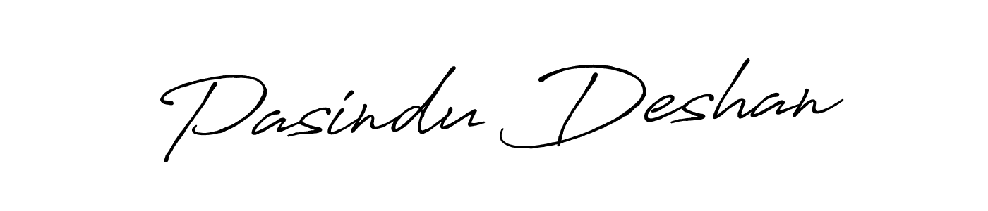 Also we have Pasindu Deshan name is the best signature style. Create professional handwritten signature collection using Antro_Vectra_Bolder autograph style. Pasindu Deshan signature style 7 images and pictures png