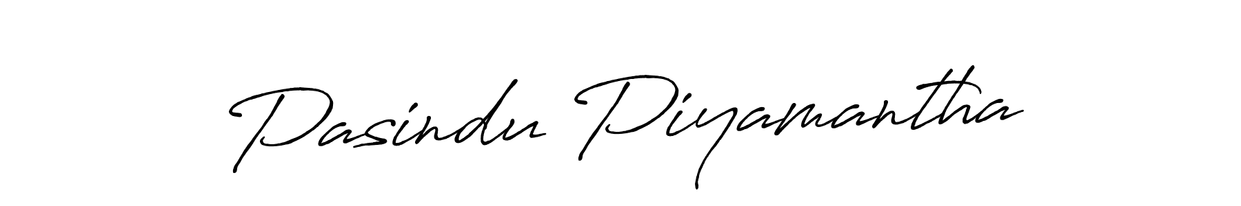 Create a beautiful signature design for name Pasindu Piyamantha. With this signature (Antro_Vectra_Bolder) fonts, you can make a handwritten signature for free. Pasindu Piyamantha signature style 7 images and pictures png