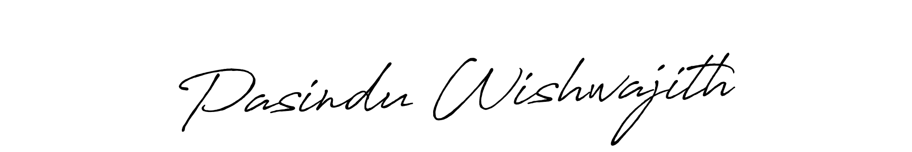 How to make Pasindu Wishwajith name signature. Use Antro_Vectra_Bolder style for creating short signs online. This is the latest handwritten sign. Pasindu Wishwajith signature style 7 images and pictures png