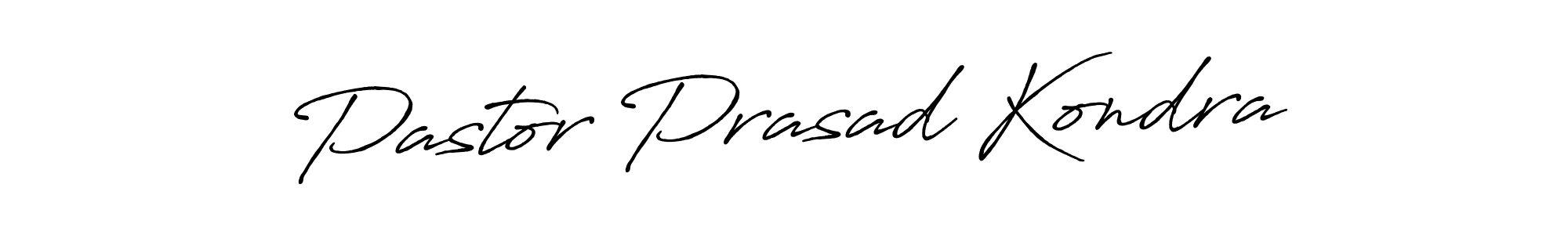 Make a beautiful signature design for name Pastor Prasad Kondra. With this signature (Antro_Vectra_Bolder) style, you can create a handwritten signature for free. Pastor Prasad Kondra signature style 7 images and pictures png