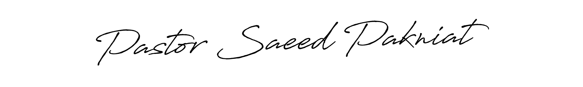 Pastor Saeed Pakniat stylish signature style. Best Handwritten Sign (Antro_Vectra_Bolder) for my name. Handwritten Signature Collection Ideas for my name Pastor Saeed Pakniat. Pastor Saeed Pakniat signature style 7 images and pictures png