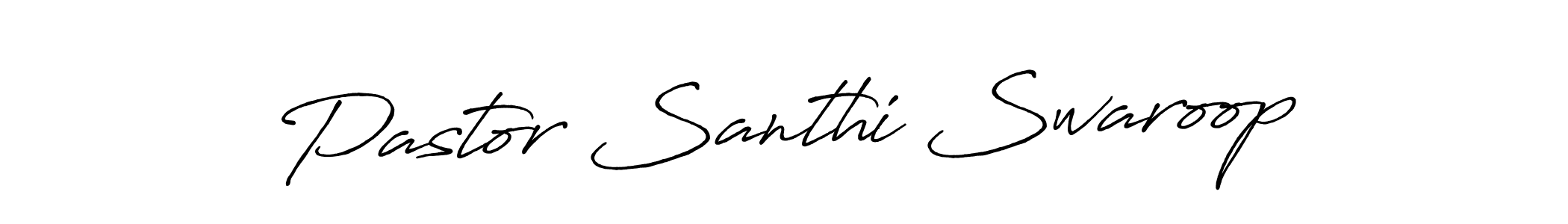 Create a beautiful signature design for name Pastor Santhi Swaroop. With this signature (Antro_Vectra_Bolder) fonts, you can make a handwritten signature for free. Pastor Santhi Swaroop signature style 7 images and pictures png