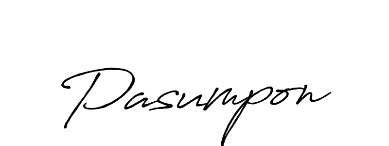 How to make Pasumpon signature? Antro_Vectra_Bolder is a professional autograph style. Create handwritten signature for Pasumpon name. Pasumpon signature style 7 images and pictures png