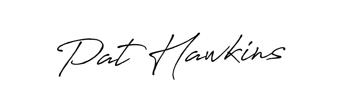 How to make Pat Hawkins name signature. Use Antro_Vectra_Bolder style for creating short signs online. This is the latest handwritten sign. Pat Hawkins signature style 7 images and pictures png
